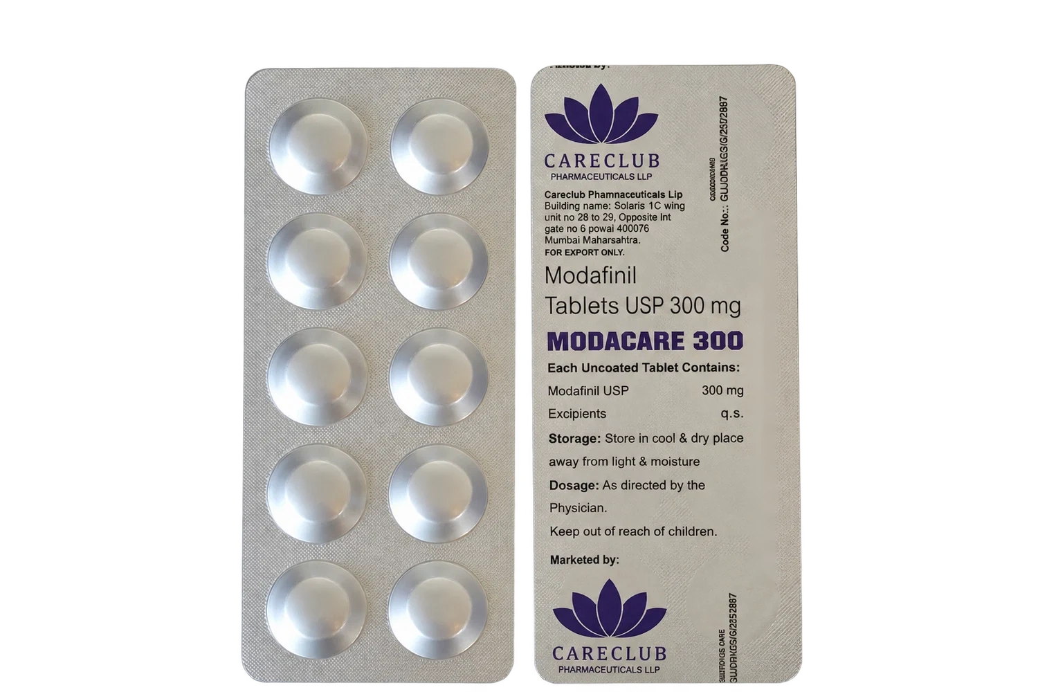 Blister MODACARE300